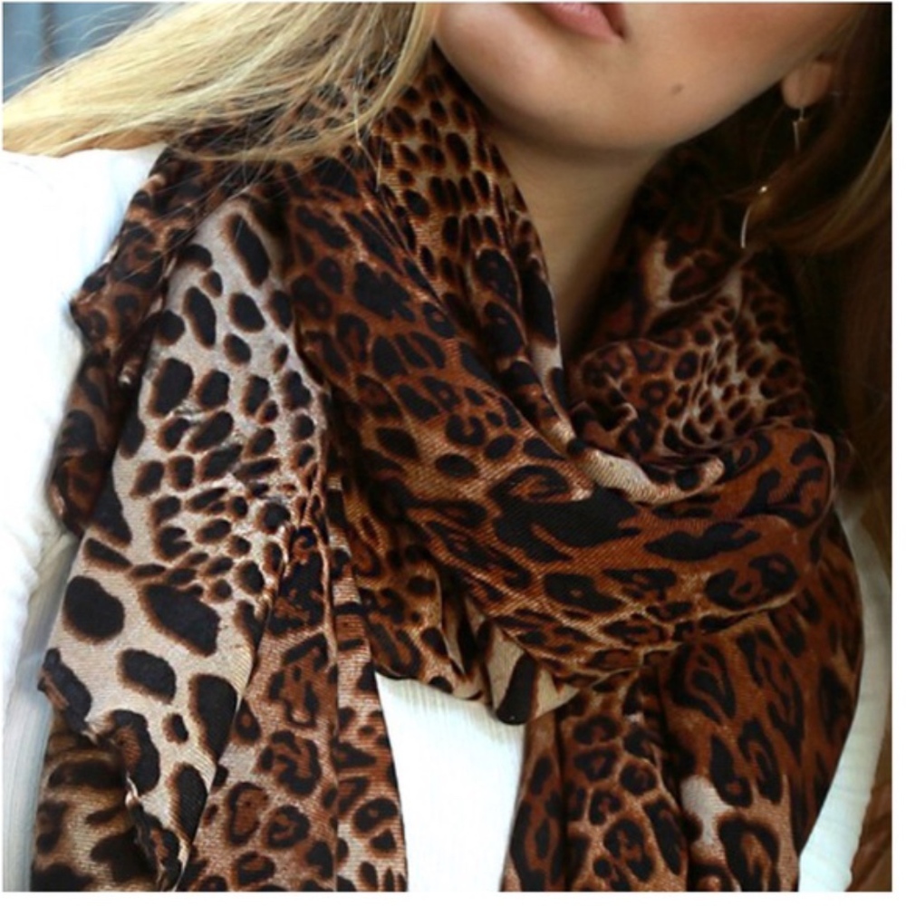 Leopard Print Scarf